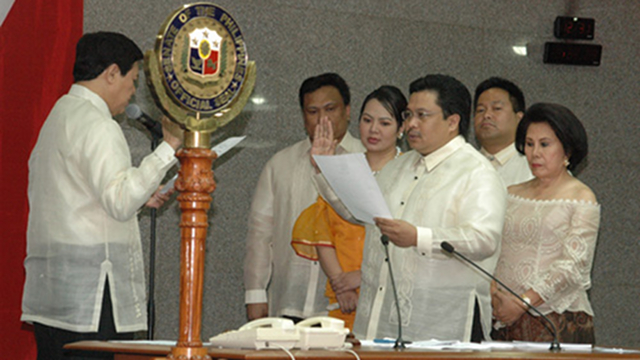 'VERY UPSET.' Sen Jinggoy Estrada says he is upset and hurt by statements of his brother Rep JV Ejercito about their sibling rivalry possibly reaching the Senate. Ejercito said Estrada misunderstood his statements. File photo from Senate website 