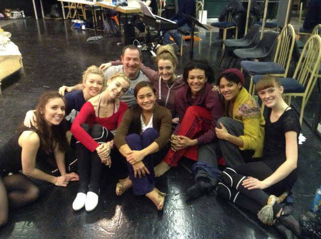 SEXY CATS. Ampil (4th from left) with the cast of 'Cats' at Teddington Studios in London. Photo from the Joanna Ampil Facebook page