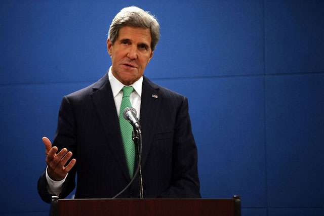 'YET ANOTHER WAKEUP CALL.' US Secretary of State John Kerry. File photo from AFP/Spencer Platt/Getty Images
