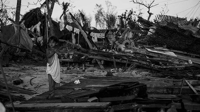 BLOWN AWAY. Homes in Northern Cebu flattened by the wrath of Yolanda. Photo by Jon Cabiles
