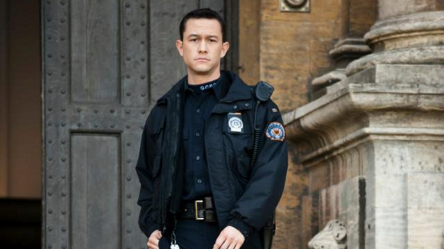 WILL HE JUMP? Joseph Gordon-Levitt as Blake in 'The Dark Knight Rises.' Photo from the TDKR Facebook page, courtesy of Warner Bros