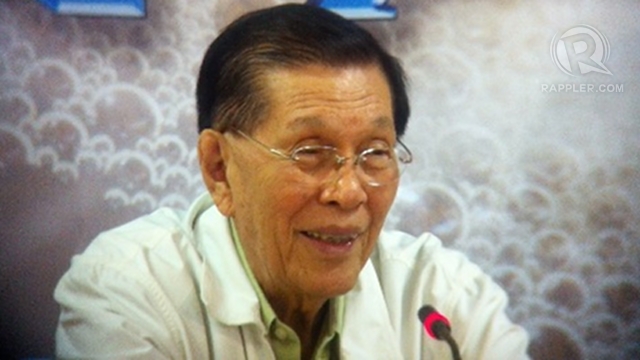 CA APPROVAL. Senate President Juan Ponce Enrile wants the Commission on Appointments to again be included in the selection of appointees to the judiciary. Photo by Ayee Macaraig 