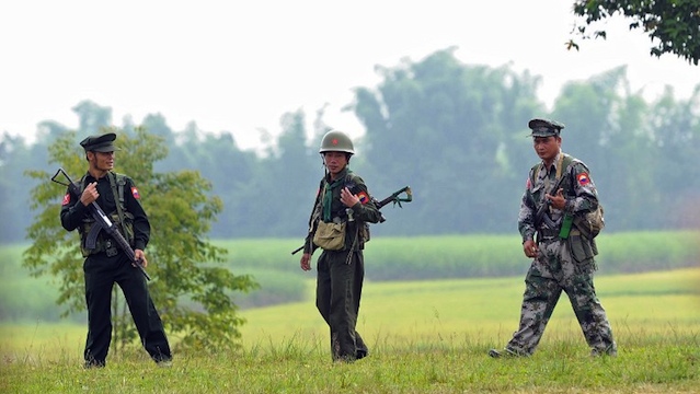 CONFLICT OVER? Kachin Independence Army soldiers in Loije township near Mai Ja Yang, outside Laiza, a town in Myanmar's northern Kachin state home to the ethnic Kachin rebels' headquarters. File photo by AFP 