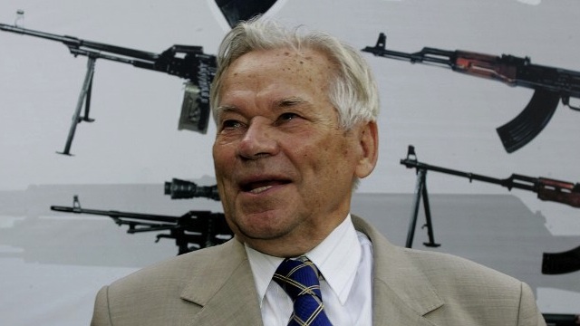 KALASHNIKOV, 94. In this file photo, Mikhail Kalashnikov, inventor of the fabled AK-47 assault rifle, poses during a media event in Izhevsk marking the 200th anniversary of the Izhmash firearms producer, August 7, 2007. Kalachnikov died on December 23, 2013, aged 94. AFP / Maxim Marmur