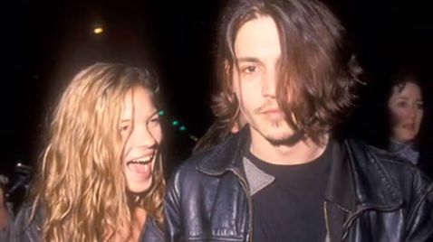 MUST HAVE BEEN LOVE. Kate Moss and Johnny Depp were 'rebels' in their own way. Screen grab from YouTube (Amanda Torres)