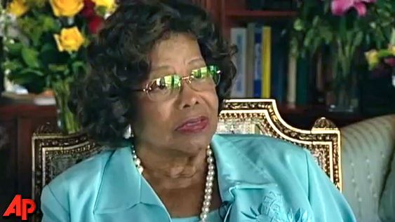KATHERINE JACKSON IN AN Associated Press interview. Screen grab from YouTube