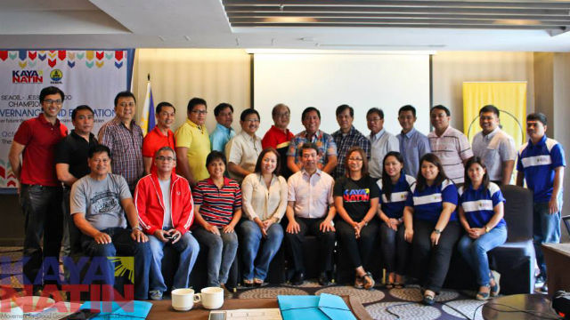 CHAMPIONS TO BE? Participants pose with Sen. Koko Pimentel.