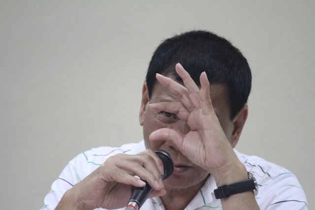 Davao City Mayor Rodrigo Duterte. File photo by Rappler/Karlos Manlupig
