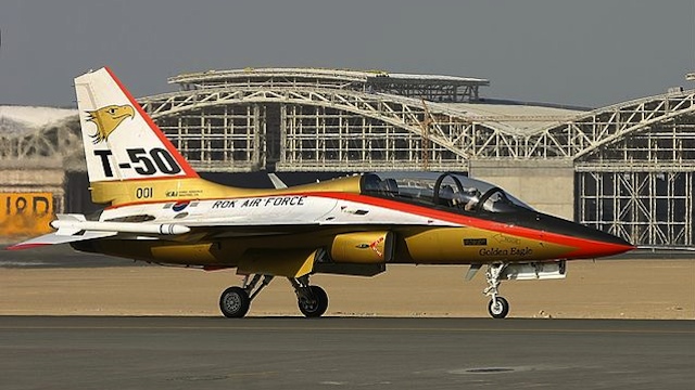 MADE IN SOUTH KOREA. T-50 is South Korea's first indigenous supersonic aircraft and one of the world's few supersonic trainers. Photo from Wikimedia Commons