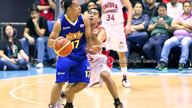 SPEEDSTERS. Castro and Tenorio provide backcourt speed for the Philippines. Photo by PBA Images/Nuki Sabio
