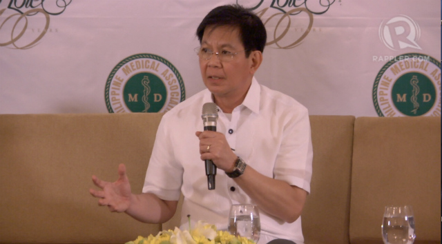CAN'T HANDLE BUDGET. Rehabilitation Secretary Panfilo 'Ping' Lacson pushes for a wider range of powers to deal with disasters. Photo by Rappler