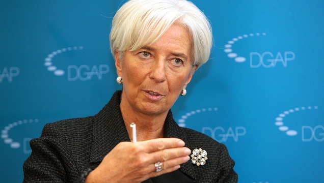 WEAKER GLOBAL GROWTH. Christine Lagarde in a file photo courtesy of the IMF
