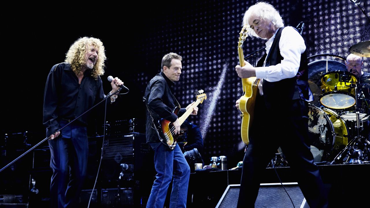 WHOLE LOTTA LOVE FOR LED ZEP. The legendary rock band at their reunion concert in 2007. Photo by Ross Halfin
