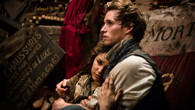 CAN THEY STILL BE FRIENDS? Samantha Barks and Eddie Redmayne as lovelorn youth. All photos by Universal Pictures