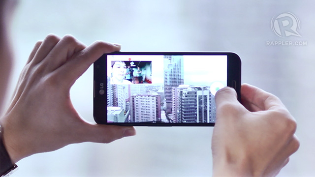 DUAL SHOT. Shoot videos using both your front facing and rear cameras. Photo by Rappler / Charlie Salazar