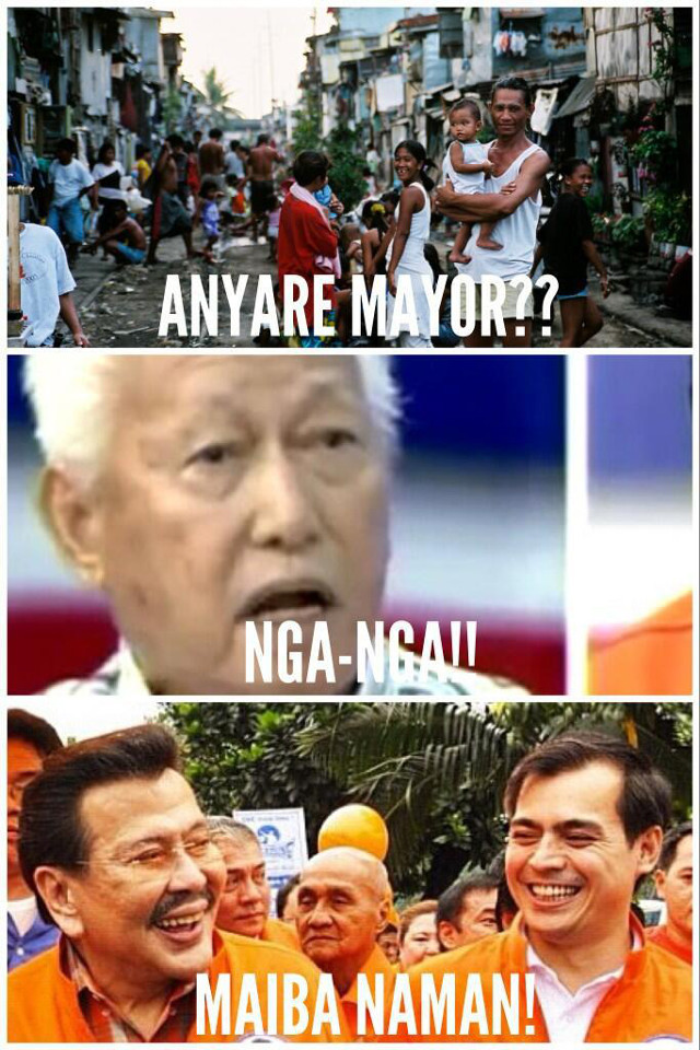 ANYARE, MAYOR? Whatever happened to the nation's capital, asks a meme created by followers of UNA local candidates Joseph Estrada and Isko Moreno. Image from Facebook page of Joseph Estrada