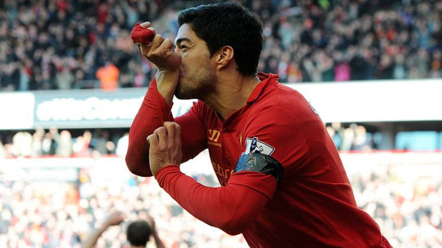FROM CANNIBAL OF AJAX TO CANNIBAL OF LIVERPOOL? Suarez could face a lengthy ban anew. Photo from LFC's Facebook page.