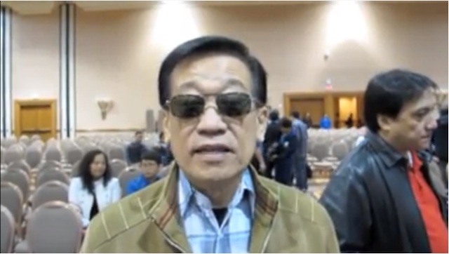 'HINDI SIYA DUMATING' Atty Romulo Macalintal says it's unfortunate that Manny Pacquiao missed this particular pre-fight Catholic Mass on the day of the Feast of the Immaculate Conception. Pacquiao, he said, had been a Marian devotee. Framegrab from video by Keats London.