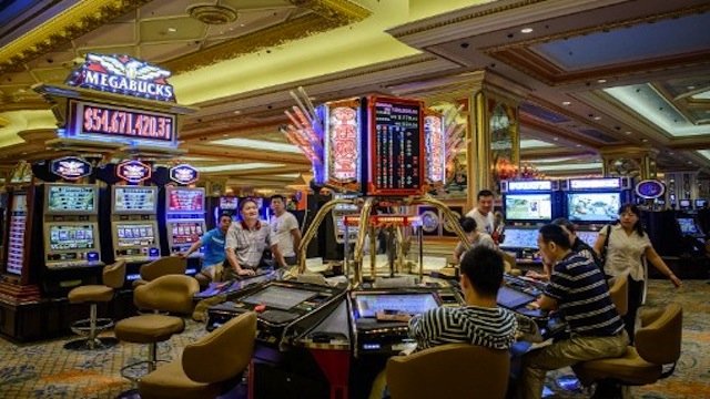 A casino of the Venetian hotel in Cotai in Macau. Photo from AFP