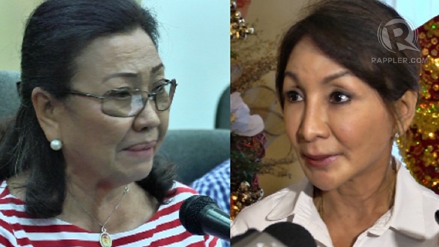 'NOT THEIR BATTLE.' Allies of Acting Governor Agnes Magpale (left) say the Cebu capitol standoff is not a battle between her and Governor Gwen Garcia (right) but between Garcia and Malacañang. 