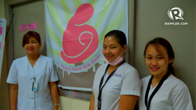 MILK TEAM. The Makati Human Milk Bank is primarily manned by (L-R) Ligaya Asis, Roni Candy Garcia, and Princess Serrato. Photo by Fritzie Rodriguez/Rappler.com