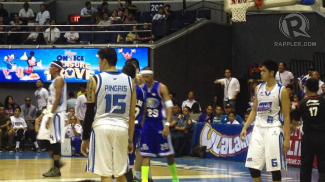 WORKHORSE. Marc Pingris played 48 minutes as San Mig gets first win in PBA 2014. Photo by Jane Bracher/Rappler
