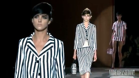 JACOBS' SPRING 2013 COLLECTION is inspired by Andy Warhol's girl in tights, Edie Sedgewick. Screen grab from YouTube (videofashion)