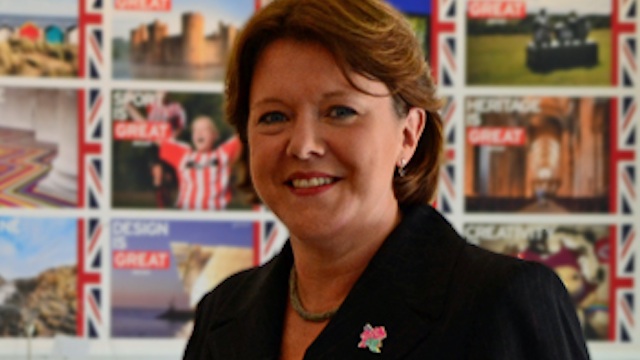 OK, BUT CIVIL. British culture minister Maria Miller in a photo from her ministry's official website