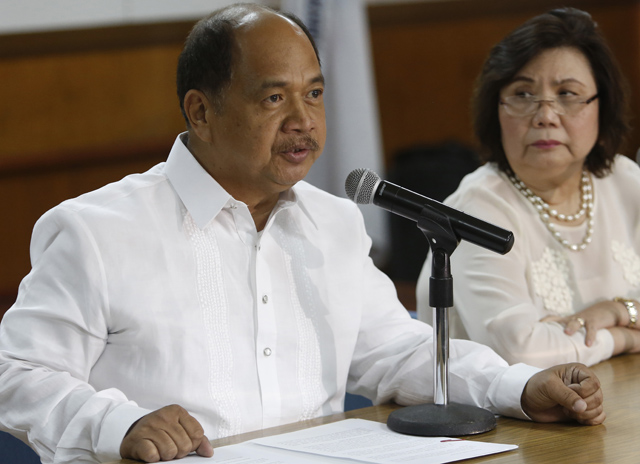 DENYING ACCUSATIONS. Labor official Mario Antonio denies dragging OFWs into prostitution. Photo by EPA