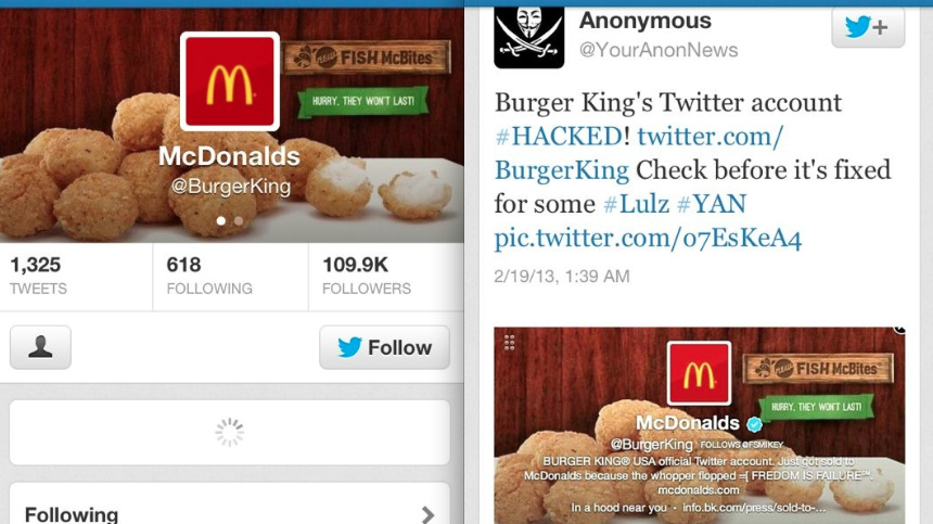 HAMBURGLAR! Burger King's Twitter account hacked