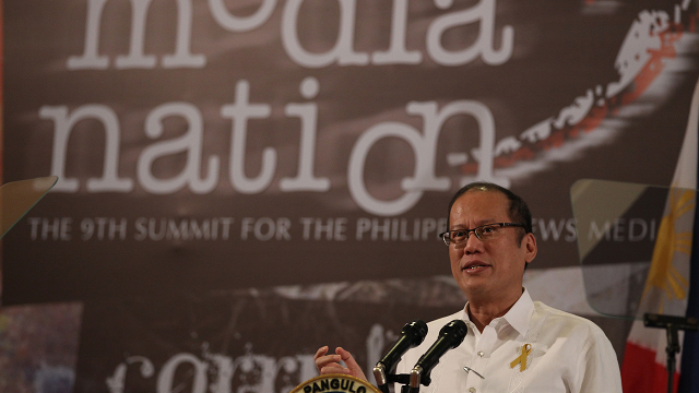 PRESIDENTS AND THE MEDIA. President Benigno Aquino III. Photo by Malacañang Photo Bureau 