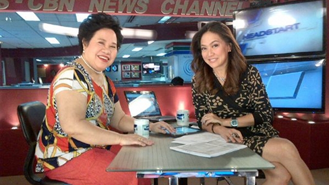 NO PLOTTER. Sen Miriam Defensor Santiago denies she is the one trying to unseat Senate President Juan Ponce Enrile but chose at least 3 possible replacements for him. She said, "“I’m not the kind to go around organizing political strategies. I’d rather stare blankly in space and contemplate on my existence.” Photo from Karen Davila's Twitter page 