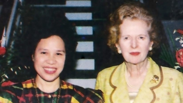 'HER PROTEGE.' Sen Miriam Defensor Santiago, dubbed the Iron Lady of Asia, says she considers herself Thatcher's protege. Photo from Santiago's Facebook page 