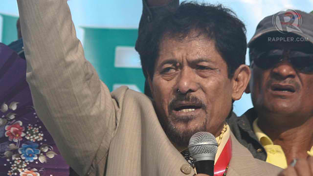 NUR MISUARI. MNLF chair Nur Misuari during an October 21, 2012 meeting with supporters. Photo by Karlos Manlupig