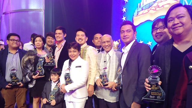 MMFF WINNERS pose after the awards ceremony on Thursday night. Photo by Jerald Uy