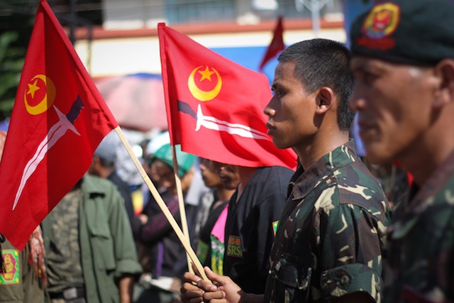 Members of the Moro National Liberation Front (MNLF) in Davao City. File photo by Karlos Manlupig/Rappler