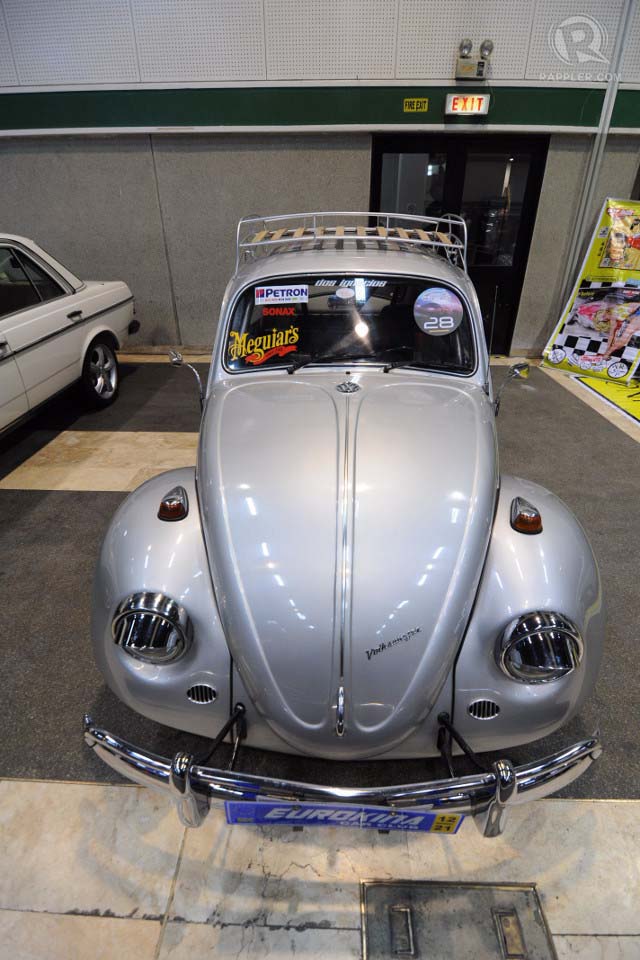 BEETLE DREAMS. A well-maintained Volkswagen Beetle was on display