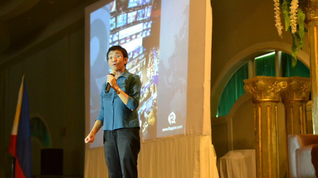 POWER OF DATA. Rappler CEO Maria Ressa speaks during the #MoveQuezon event about using data for social good. Photo by Southern Luzon State University 