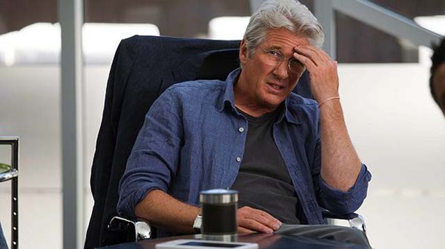 NEITHER OFFICER NOR GENTLEMAN. Richard Gere can’t believe what he’s sitting through