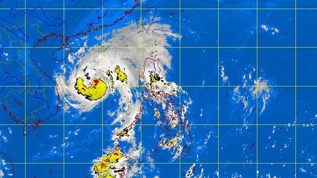 MSAT ENHANCED-IR satellite image at 4:32 pm, October 26. Image courtesy of PAGASA