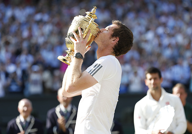 HISTORIC. Andy Murray ends the 77-year British men drought as he dominated Novak Djokovic to win the Wimbledon title. Photo by EPA/Kerim Okten