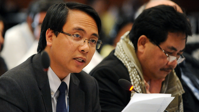 DON'T PROCRASTINATE. Philippine climate envoy Naderev Sano urges delegates to act on climate change as the Philippines reels from the effects of Typhoon Bopha, which killed hundreds. File photo from the International Institute for Sustainable Development – Reporting Services Division. 