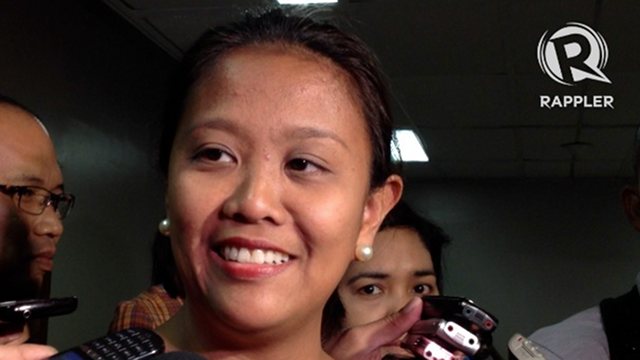 'NO POLITICS.' Sen Nancy Binay denies that her plan to scrutinize the budget of the DILG and CCT is politically motivated, saying it is senators' job to check the budget. Photo by Rappler/Ayee Macaraig 
