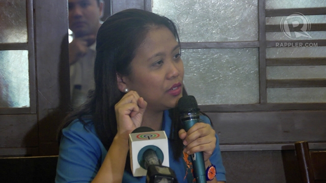 NO DIFFERENCE? Nancy Binay said if the LP is also in favor of "helping the Filipino people," then UNA shares the goal with its rival political group. Photo by Adrian Portugal 