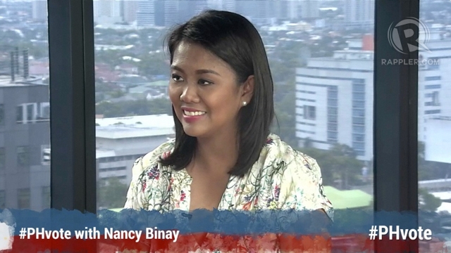 'REGULATION NEEDED.' Senator-elect Nancy Binay says there is a need to regulate social media and political ads on TV. She plans to look into these issues in the Senate. 