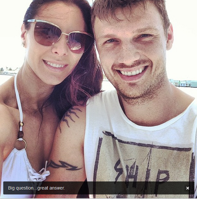 CONGRATULATIONS! Another celebrity milestone announced on social media. Photo from Nick Carter’s Instagram