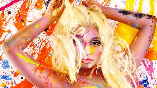 RAUNCHY RAINBOW. The album 'Roman Reloaded' finds Nicki Minaj colorful and coarse as ever. Image from the album cover