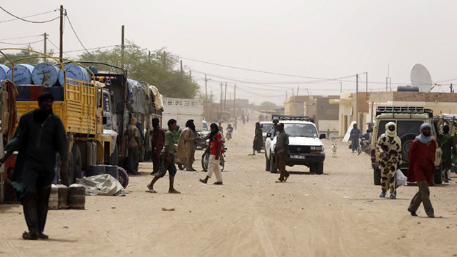 NORTHERN MALI. This picture taken on July 27, 2013 shows people in a street of Kidal, in northern Mali. File photo by Kenzo Tribouillard/AFP
