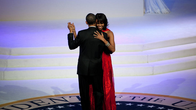 STARS OF THE NIGHT. Despite the many celebrities, the real stars were President Obama and his wife, Michelle (in a Jason Wu gown). Photo from the 2013 Presidential Inauguration Facebook page