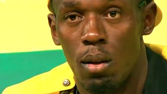USAIN BOLT. Screen grab from YouTube (itnnews)